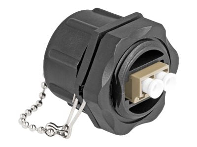 DELOCK LWL Einbaubuchse LC Duplex Vorderansicht