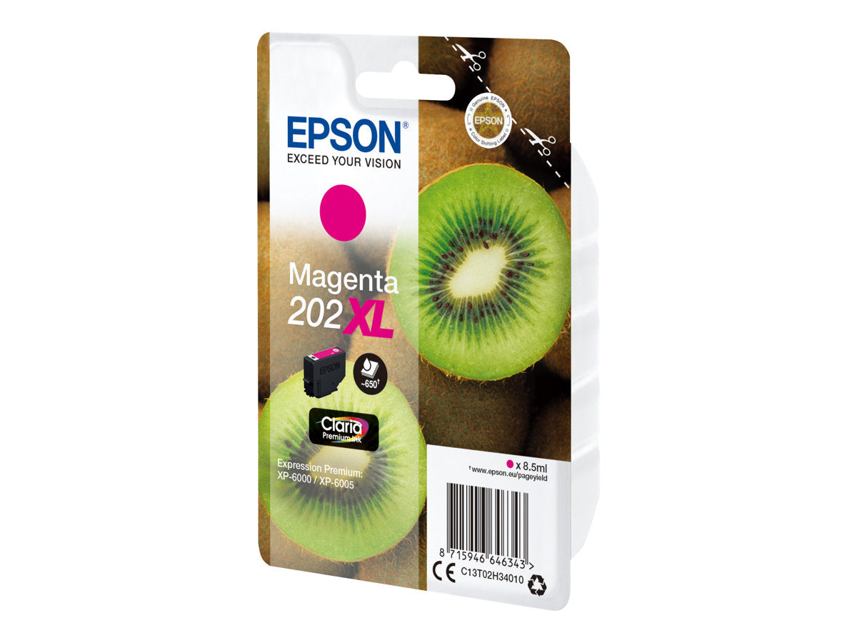 EPSON 4LB Singlepack Magenta 202XL Kiwi Clara Premium Ink Verpackung