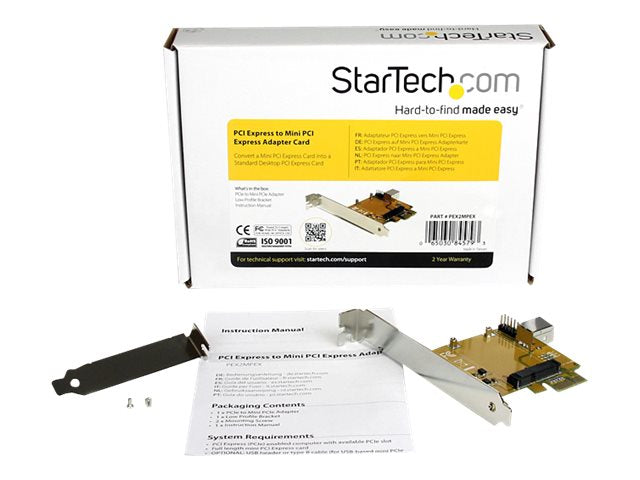 STARTECH.COM PCI Express auf Mini PCI Express Adapter Karte Detailansicht