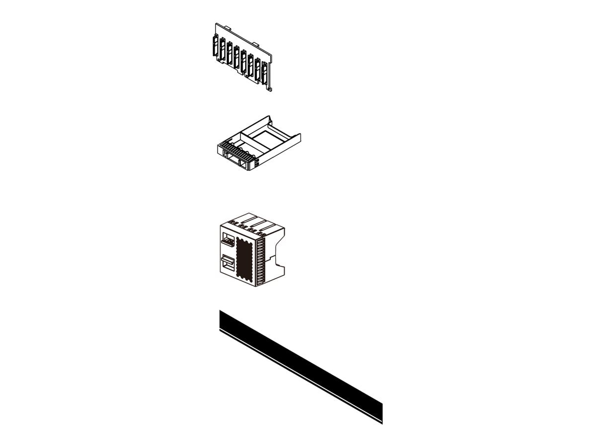 LENOVO ISG ThinkSystem SR665 V3 2U 8x 6,35cm 2,5Zoll AnyBay Backplane Option Kit - Vorderansicht