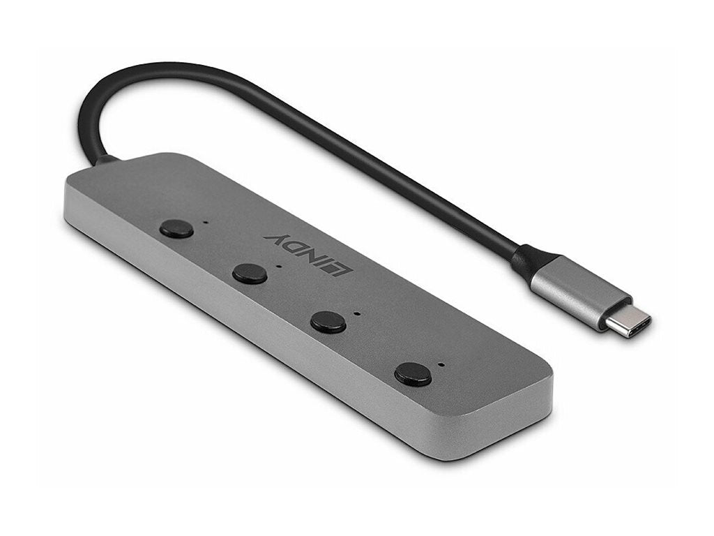 LINDY 4 Port USB 3.2 Typ C Hub Detailansicht