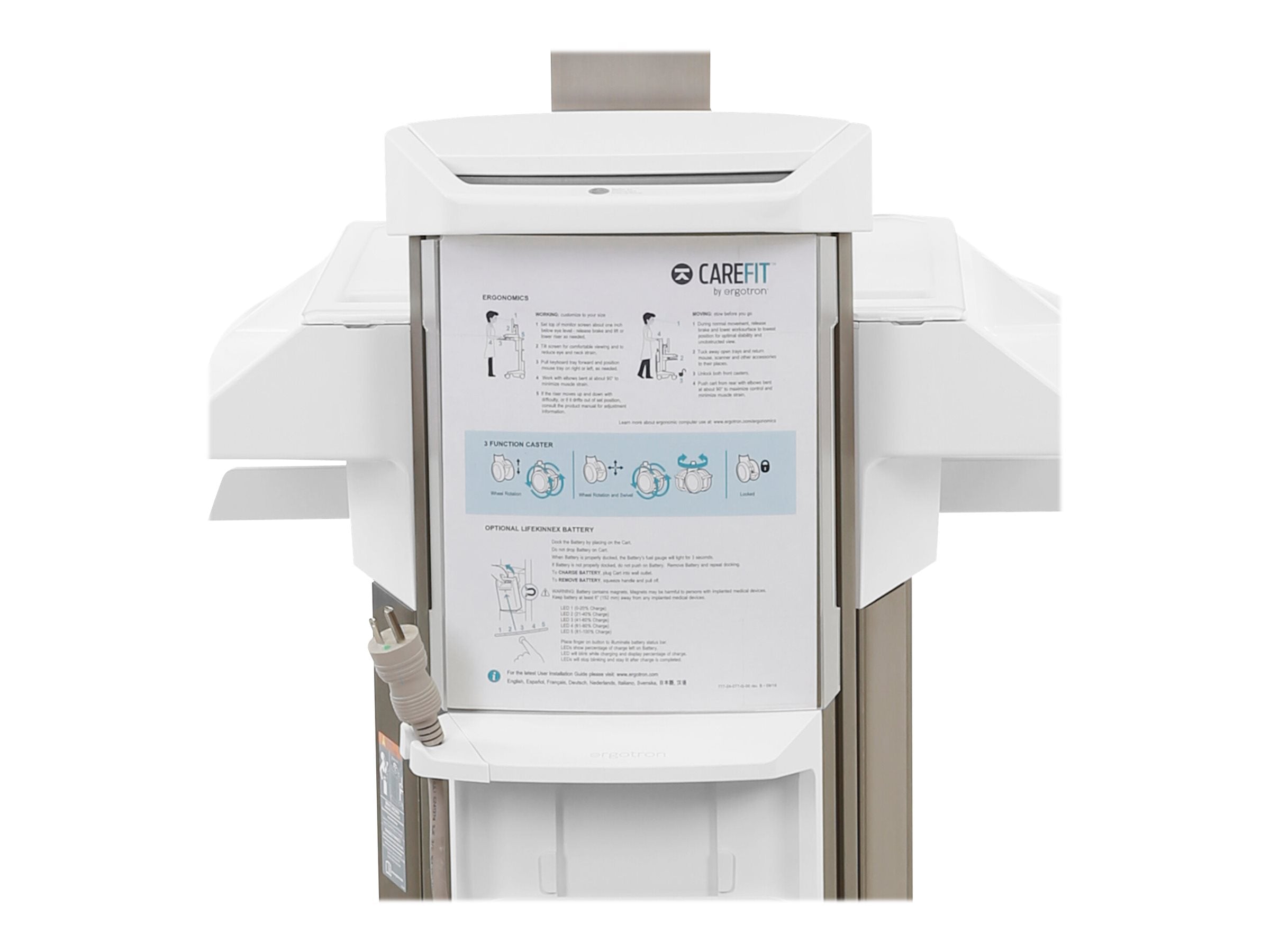 Verpackung des ERGOTRON CareFit Pro hinteren Dokumentenhalters