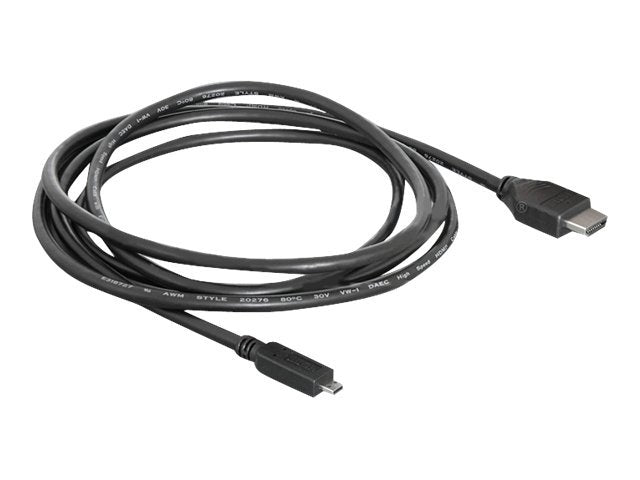DELOCK Kabel High Speed HDMI mit Ethernet A/D Stecker/Stecker 2m - Vorderansicht