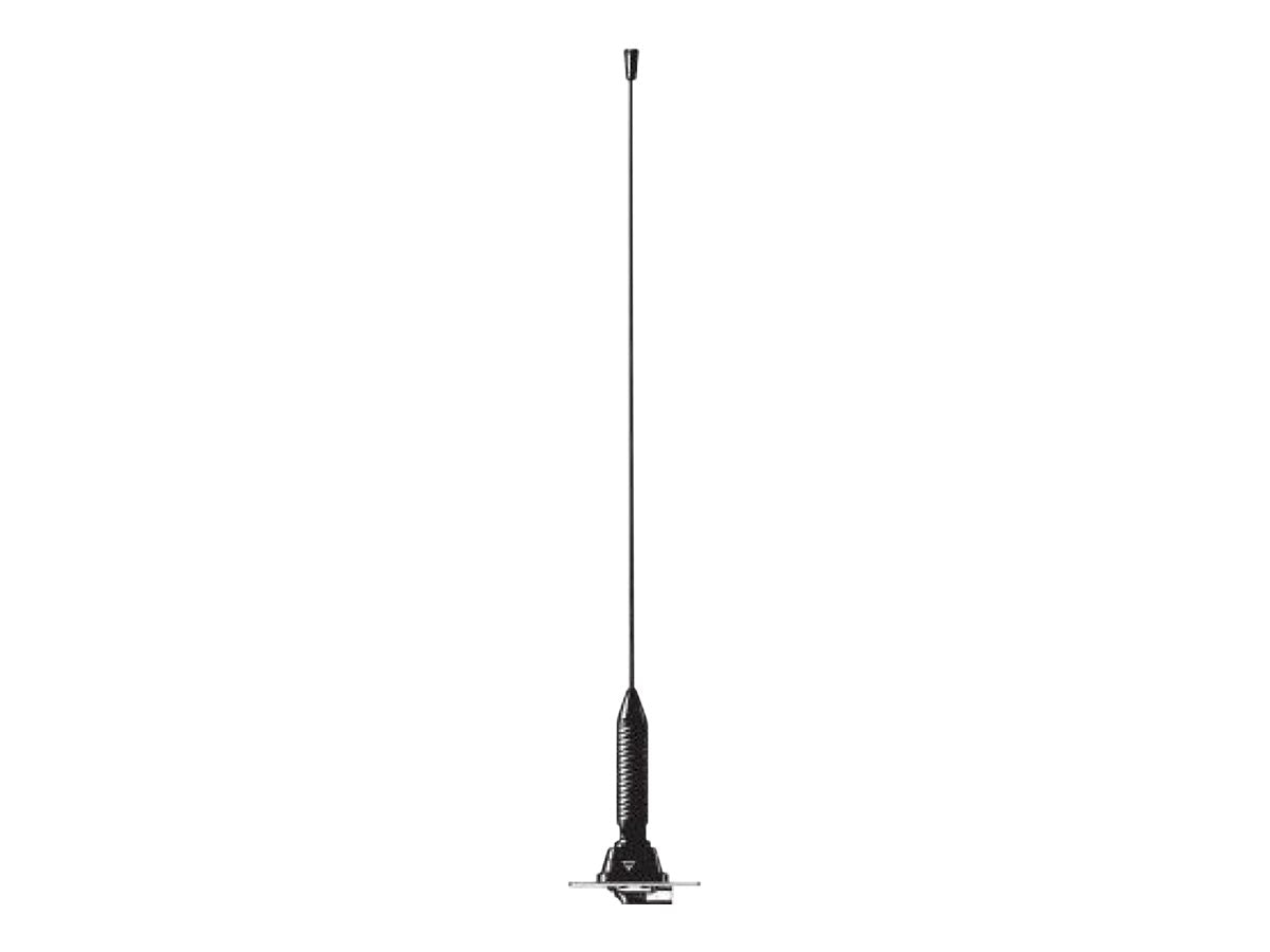 PROCOM MH 2-ZGR Mobile Edelstahl Stoßfeder Antenne - Vorderansicht