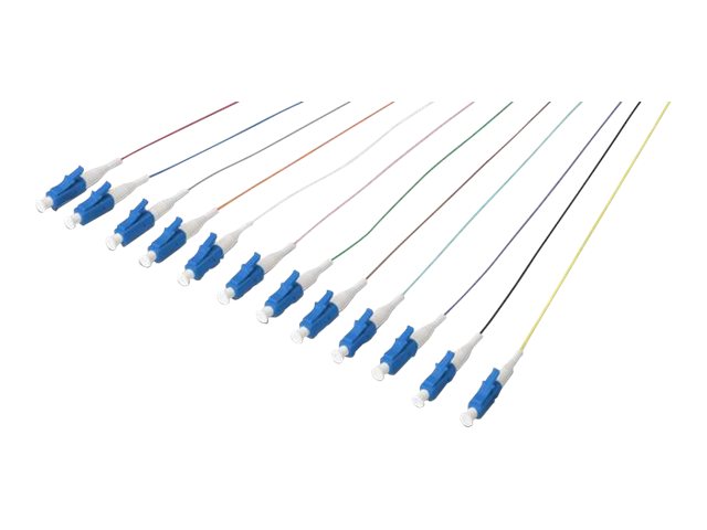 DIGITUS LC Fiber Pigtail Loose Buffer 09/125 12 St. Vorderansicht
