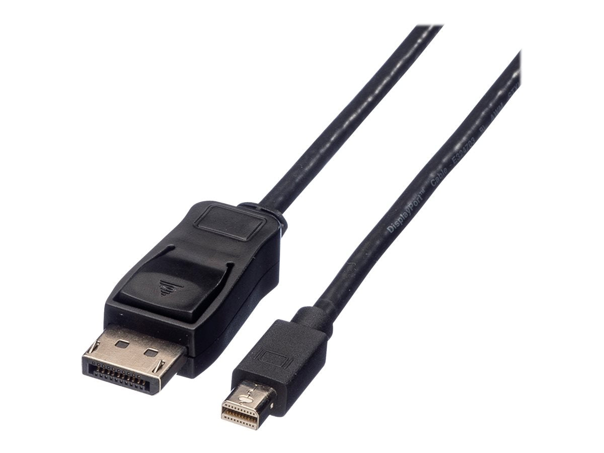 VALUE DisplayPort Kabel DP ST - Mini DP ST schwarz 3m Vorderansicht