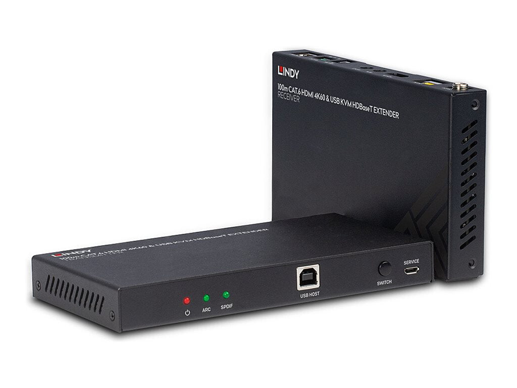 LINDY 100m Cat.6 HDMI 4K60 HDBaseT KVM Extender Detailansicht