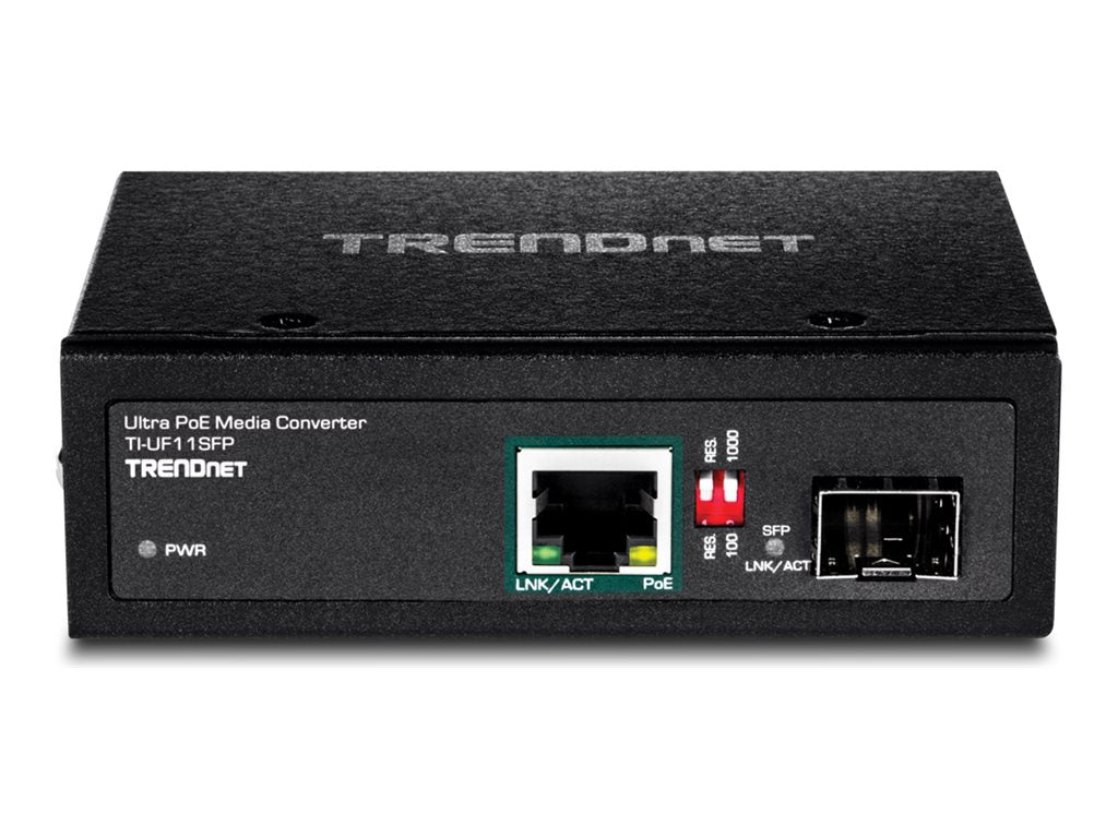 TRENDNET TI-UF11SFP Medienkonverter Rückansicht