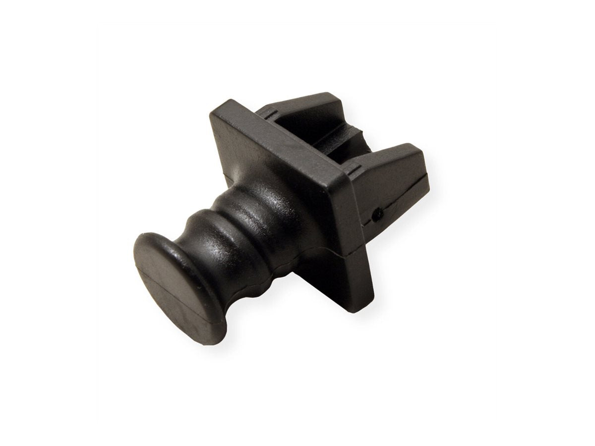 VALUE RJ45-Buchsen-Staubschutz 10er Set schwarz - Verpackung