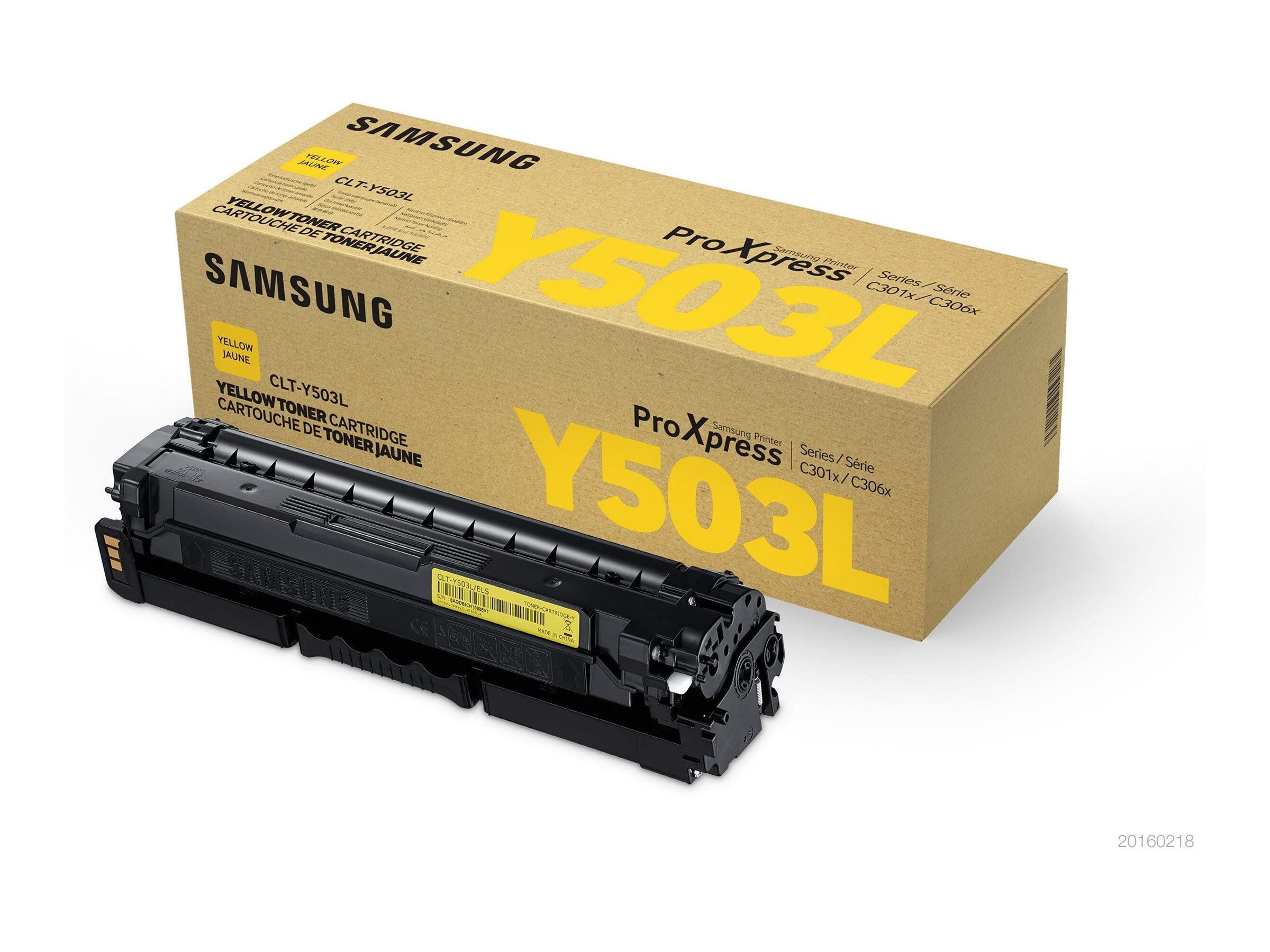 SAMSUNG CLT-Y503L H-Yield Gelb Tonerpatrone Verpackung