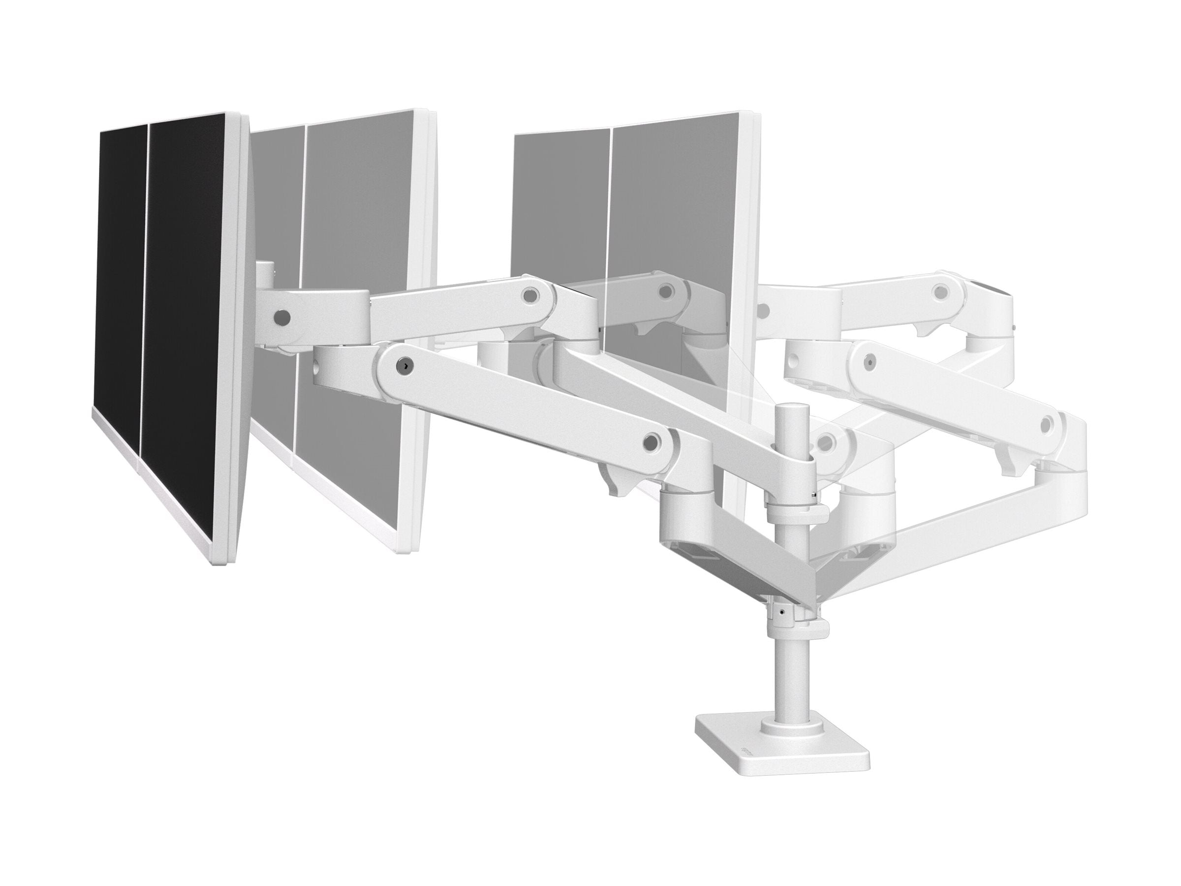 Vorderansicht des ERGOTRON LX Pro Monitor Arms Dual Stacking