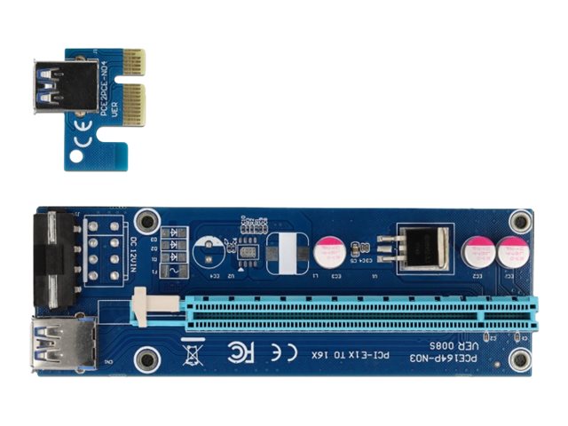 DELOCK Riser Karte PCI Express x1 zu x16 Detailansicht