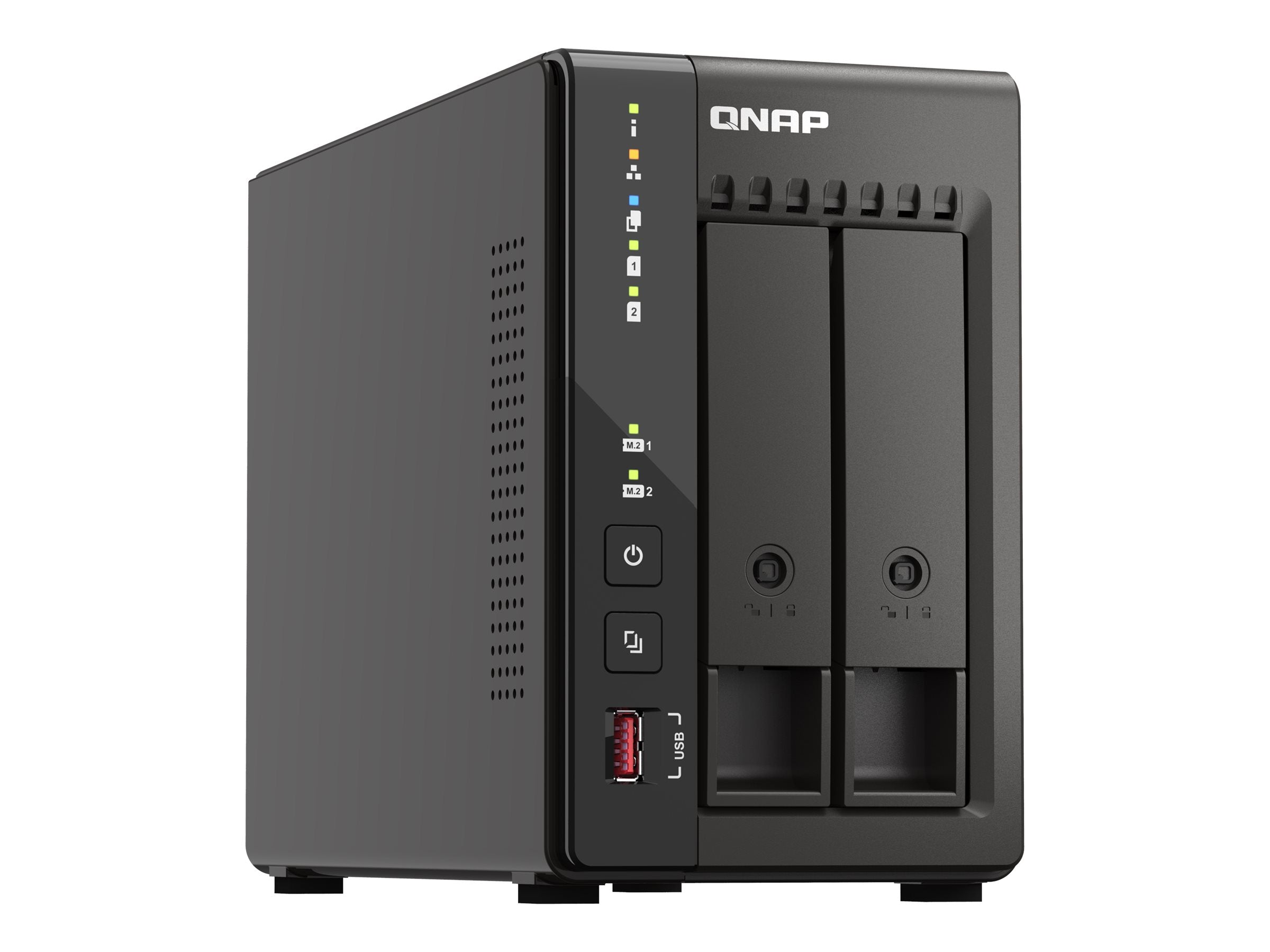 QNAP TS-253E-8G NAS-Server Seitenansicht
