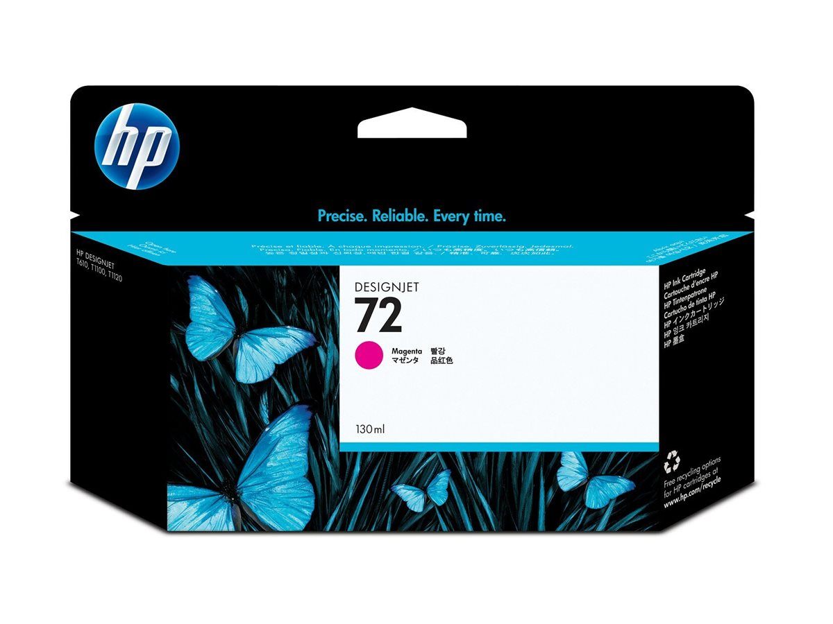 HP 72 original Ink cartridge C9372A magenta Seitenansicht