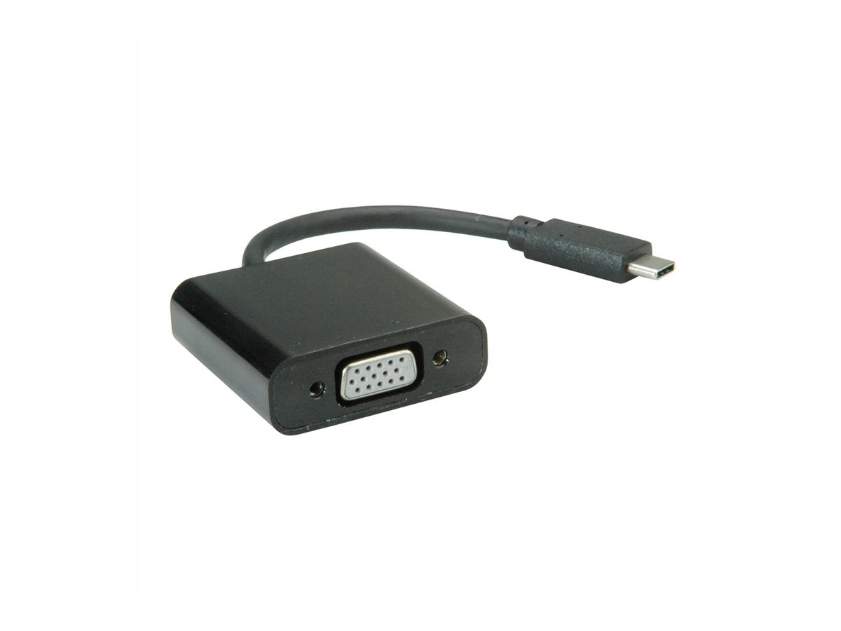VALUE Display Adapter USB Typ C - VGA Audio Anschlussansicht