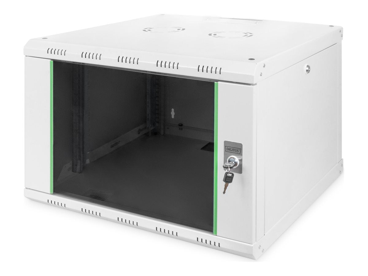 DIGITUS 48,3cm 19Zoll Wandschrank 7HE Vorderansicht