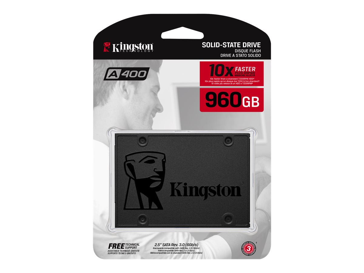 KINGSTON 960GB A400 SATA3 2.5 SSD Seitenansicht