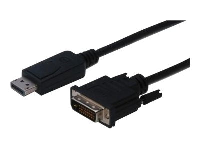 ASSMANN Adapterkabel DisplayPort 1.2 DVI-D 24+1 M/M digital Full HD Dual Link 5m - Vorderansicht