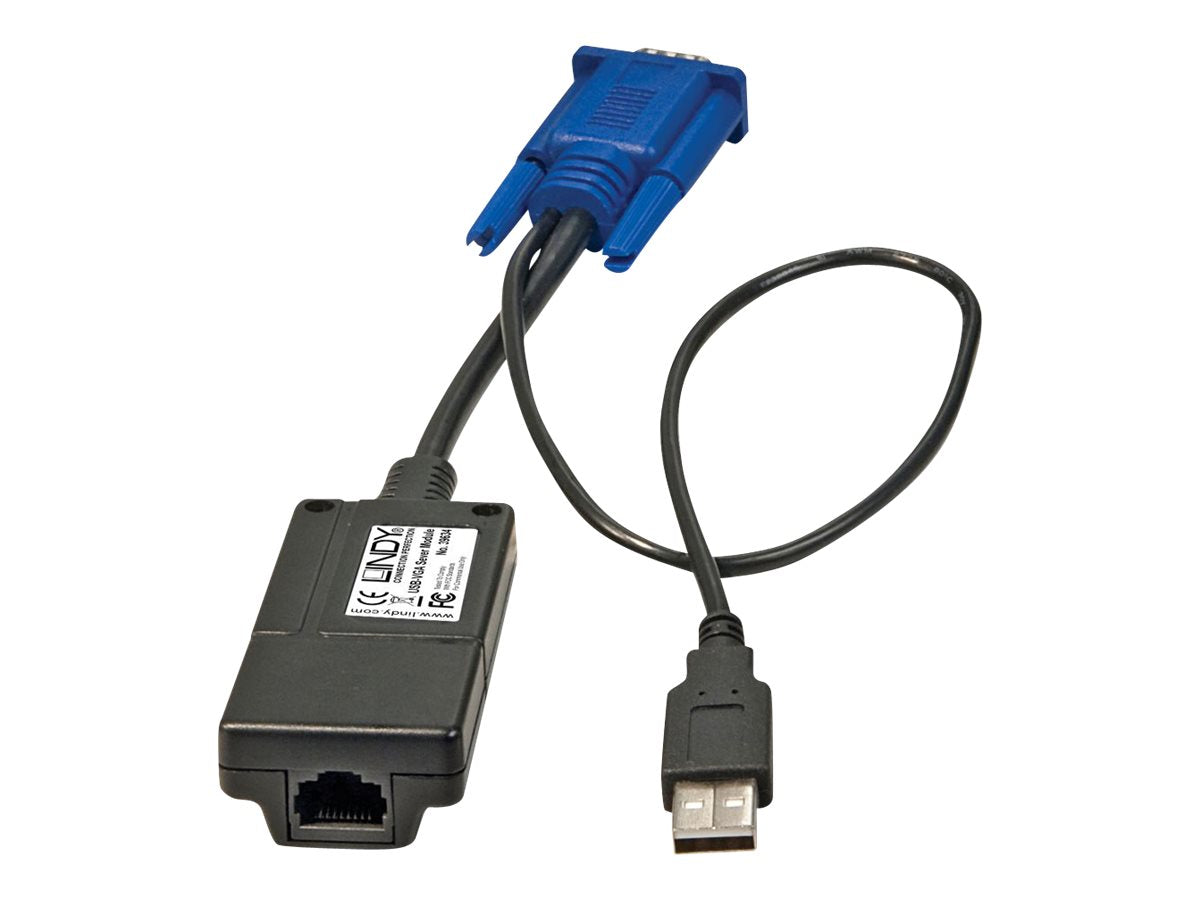 LINDY CAModul USB und VGA für CAT-32 IP - Vorderansicht