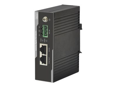 DIGITUS Industrieller Gigabit PoE+ Injektor 802.3 af/at 60W - Vorderansicht