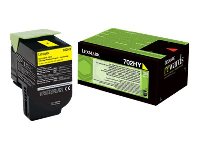 LEXMARK 702HY Toner gelb Vorderansicht