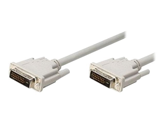TECHLY DVI-D Dual-Link Anschlusskabel schwarz 5m - Vorderansicht