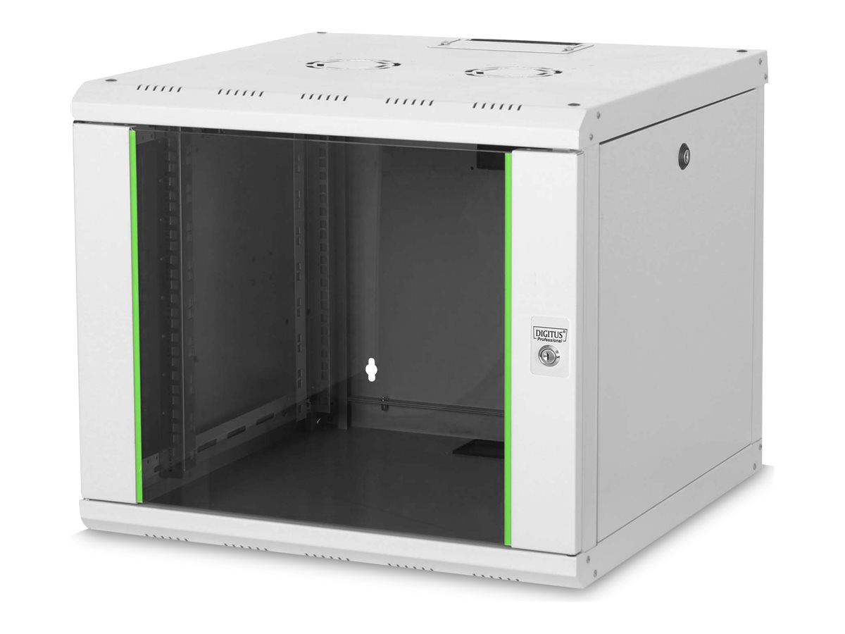 DIGITUS 48,3cm 19Zoll Wandschrank 9HE Vorderansicht