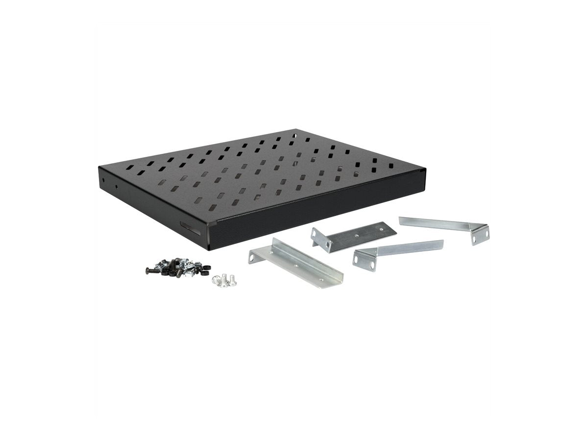 ROLINE Fachboden 48,26cm 19Zoll 1 HE 350 T 50 kg schwarz - Verpackung