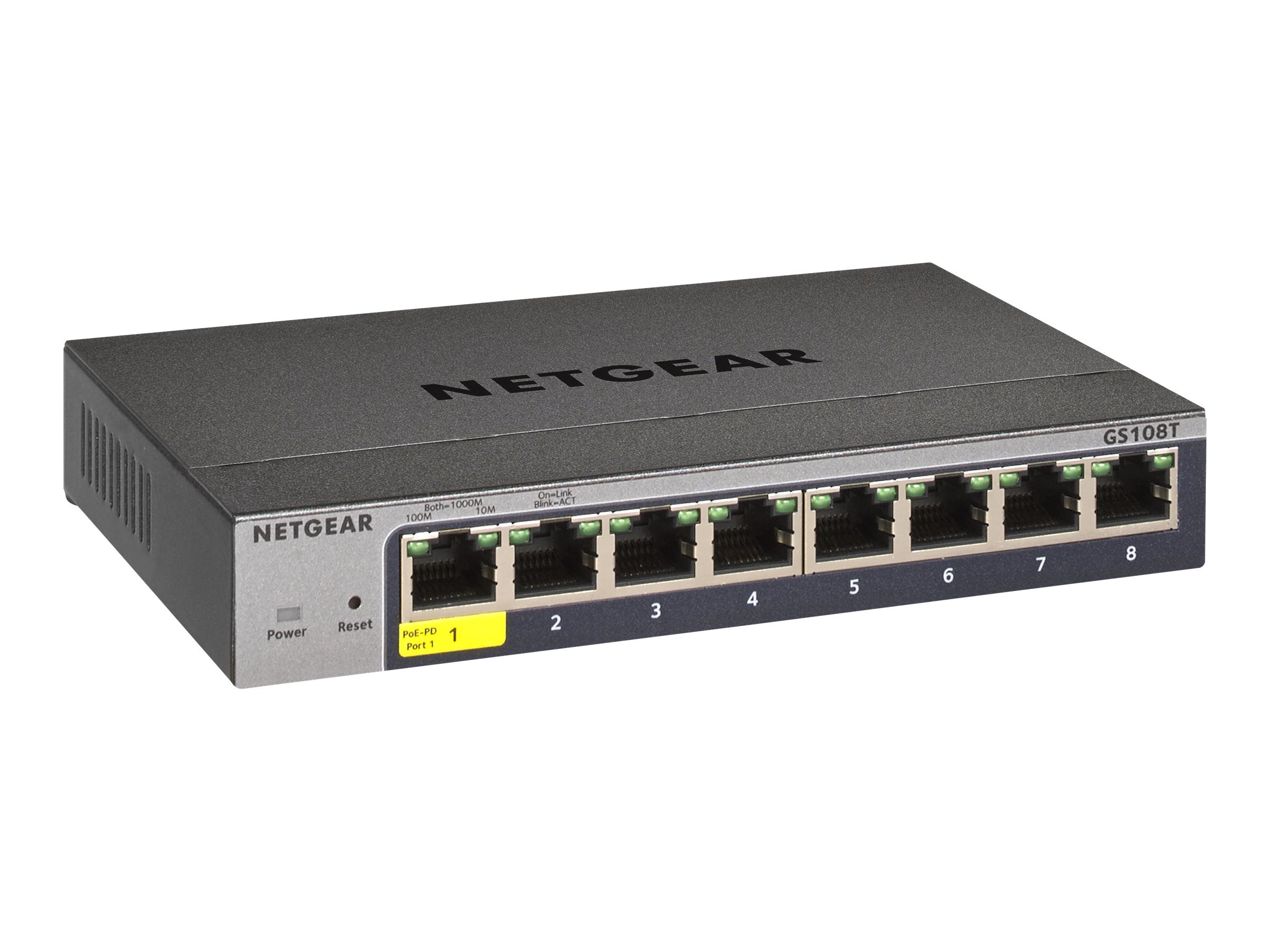 NETGEAR 8-Port Gigabit Ethernet Smart Managed Pro Switch - Vorderansicht