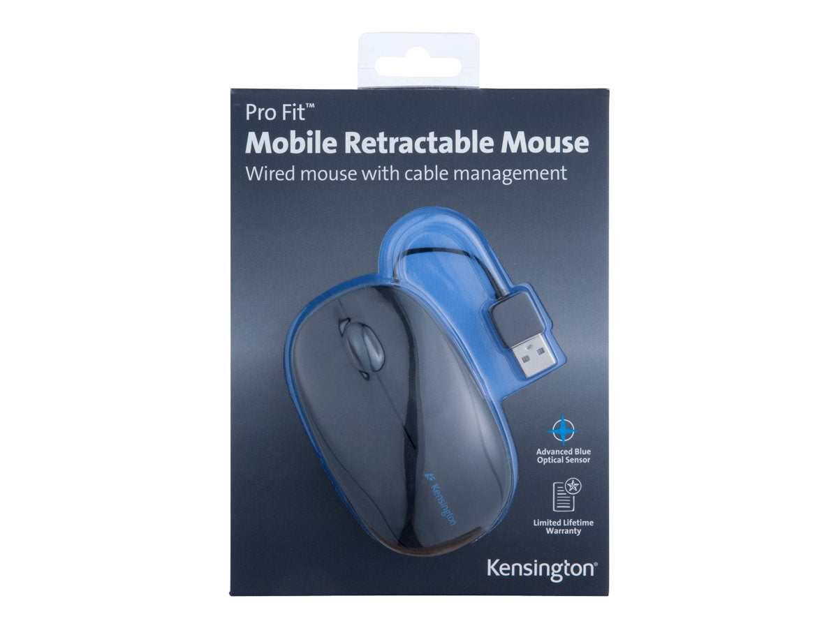 KENSINGTON Pro Fit Retractable Mobile Mouse schwarz - Verpackung