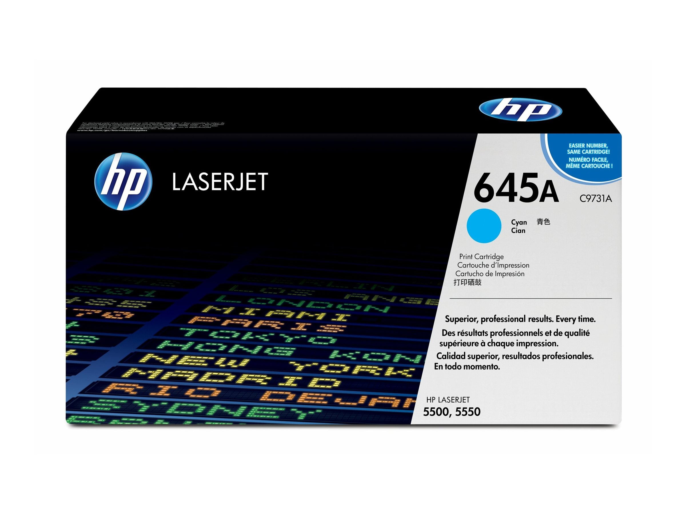HP 645A Tonerpatrone C9731A cyan Verpackung