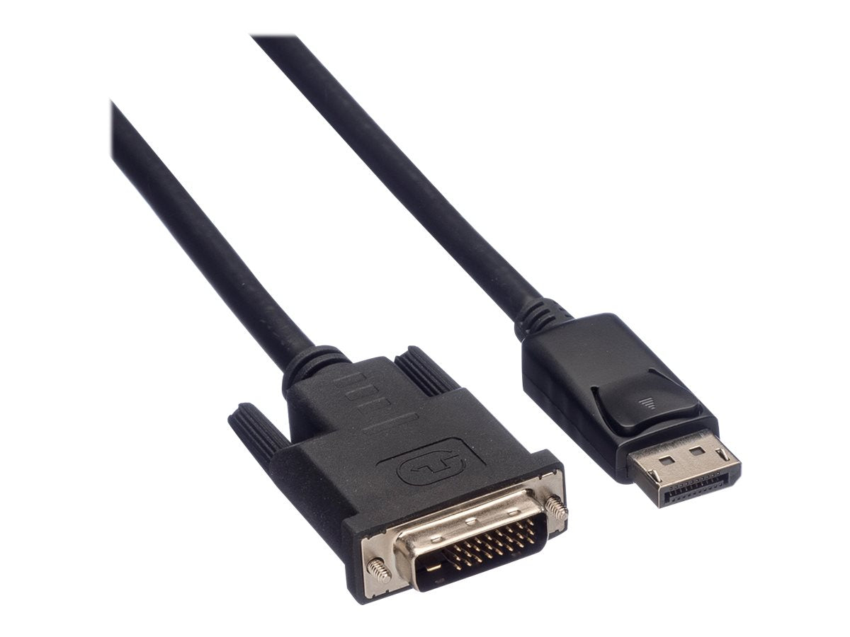 ROLINE DisplayPort Kabel DP ST - DVI ST LSOH schwarz 2m Verpackung