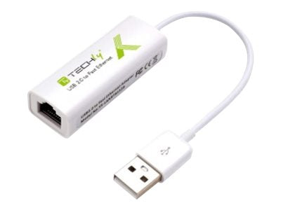 TECHLY USB 2.0 Konverter auf RJ45 Fast Ethernet 10/100 - Anschlussansicht