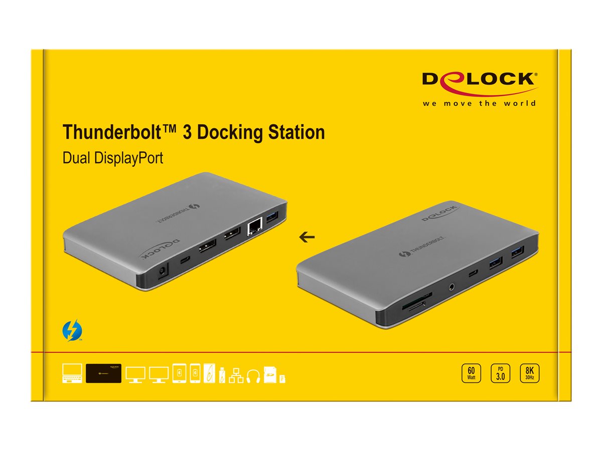 DELOCK Thunderbolt 3 Dockingstation 8K Detailansicht