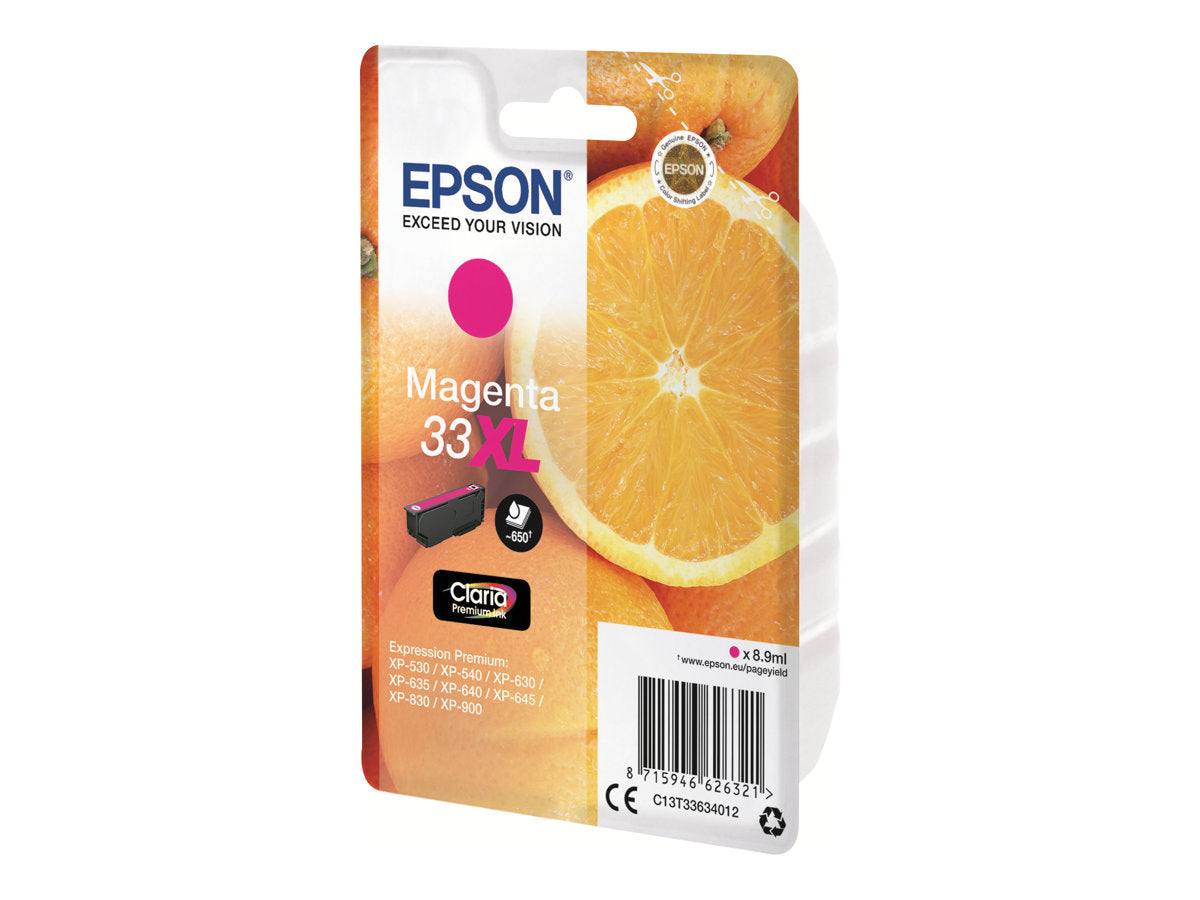 EPSON 1LB Singlepack Magenta 33XL Claria Premium Ink Verpackung