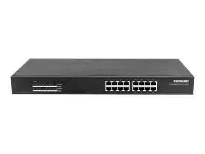 INTELLINET 16-Port Gigabit Ethernet PoE+ Switch Detailansicht