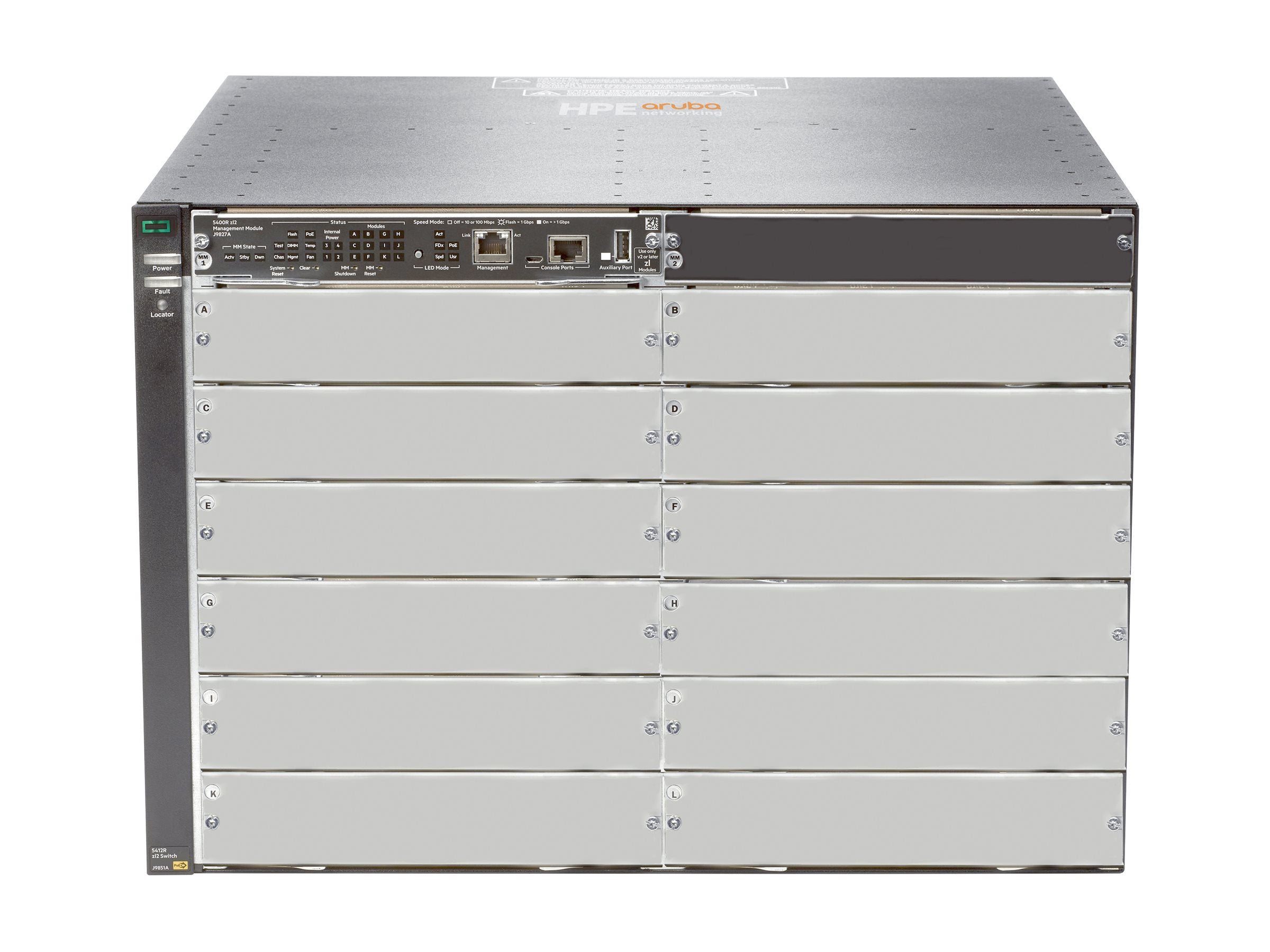 HPE 5412R zl2 Switch Vorderansicht