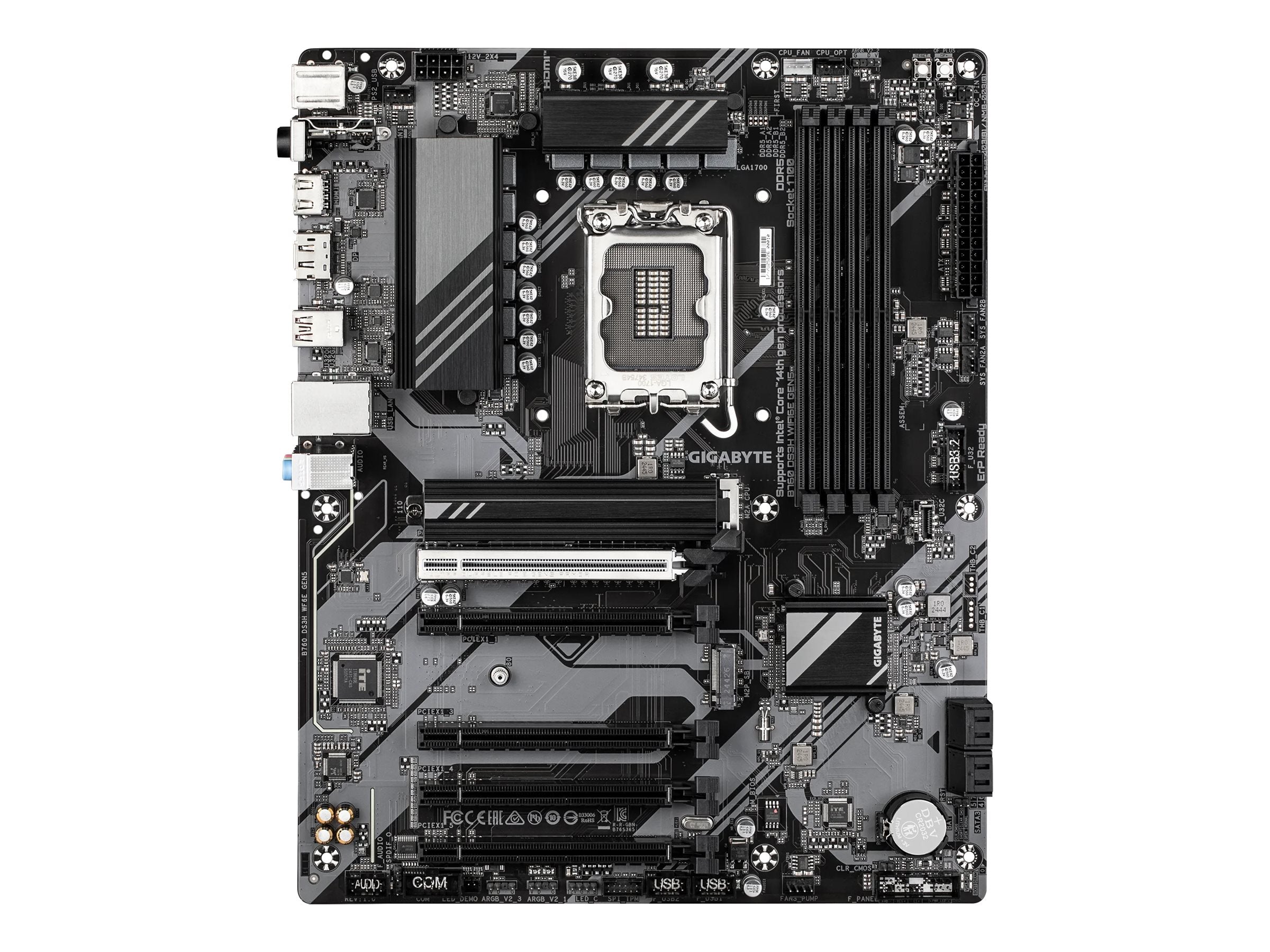 GIGABYTE B760 DS3H WF6E GEN5 Motherboard Vorderansicht