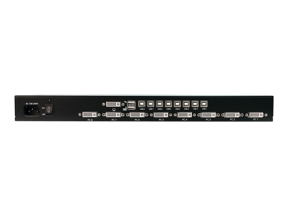 STARTECH.COM 8 Port 1HE DVI USB KVM Switch - Detailansicht