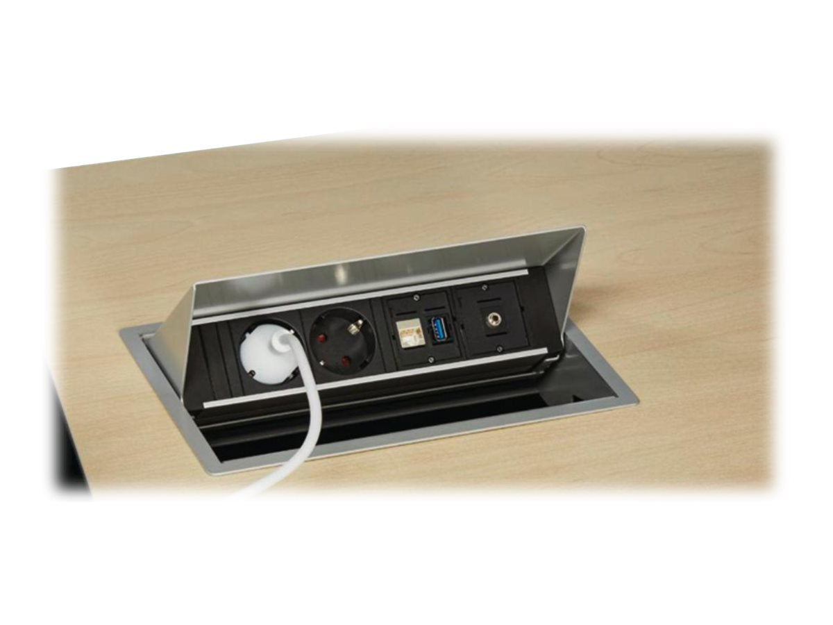 BACHMANN CONEO SET 1x Schutzkontakt 2x ABD 1xUSB Charger - Vorderansicht