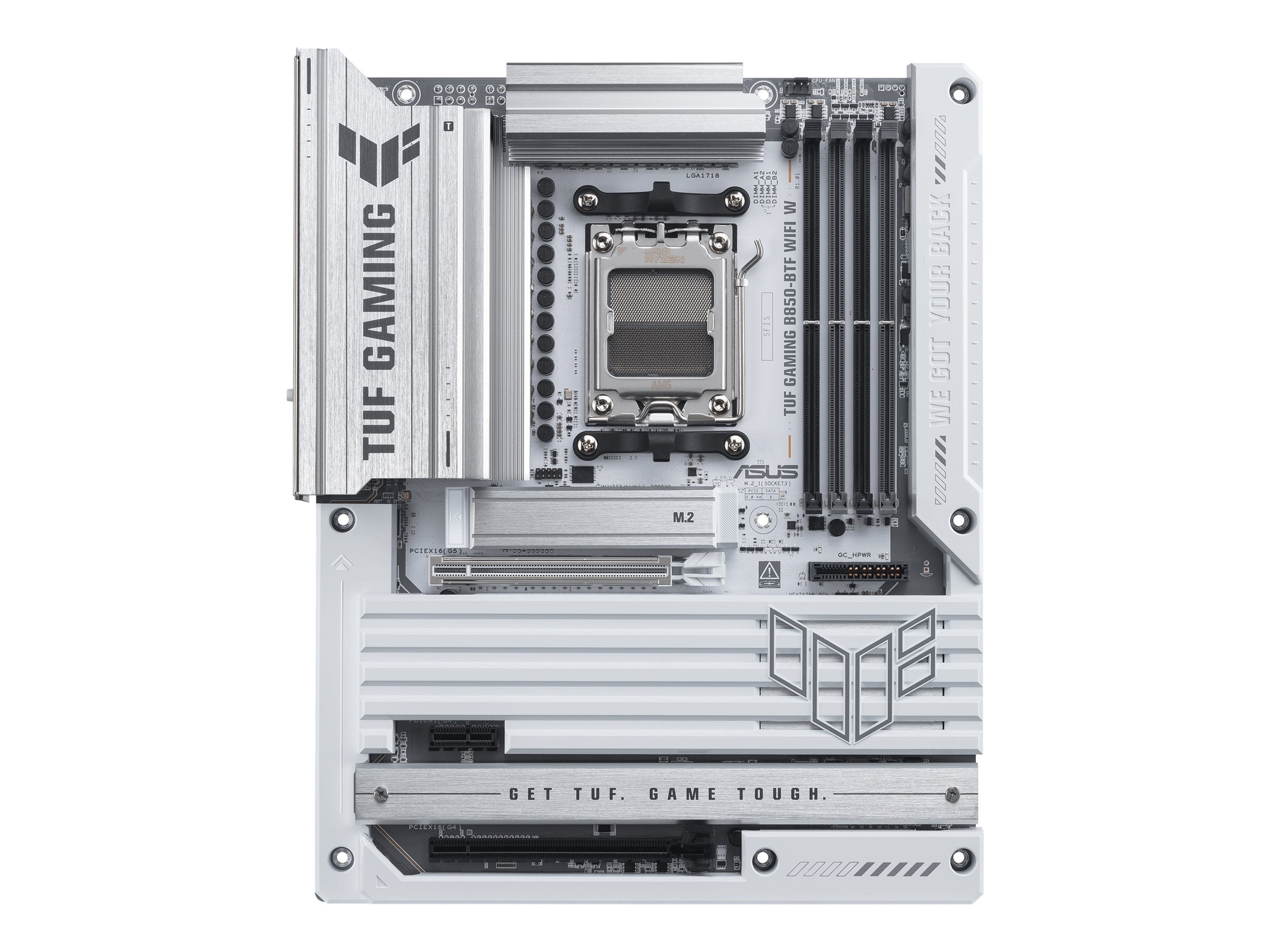 ASUS TUF GAMING B850-BTF WIFI W Motherboard Vorderansicht