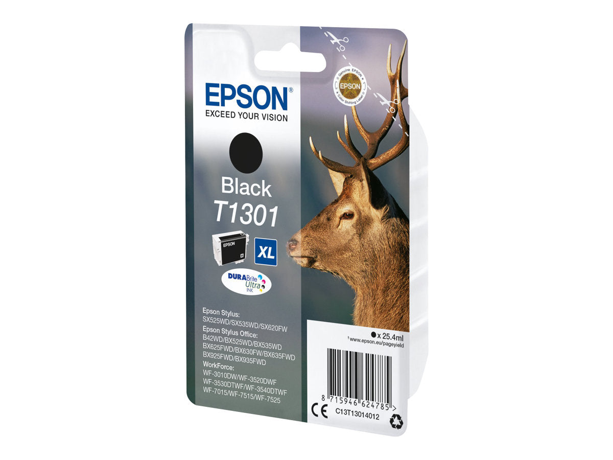 EPSON T1301 Tintenpatrone schwarz Verpackung