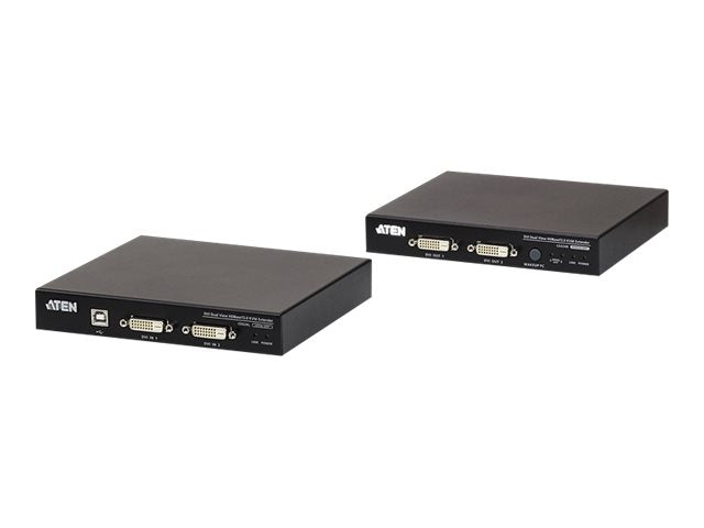 ATEN CE624 USB 2.0 DVI Dual Anzeige KVM Extender Vorderansicht