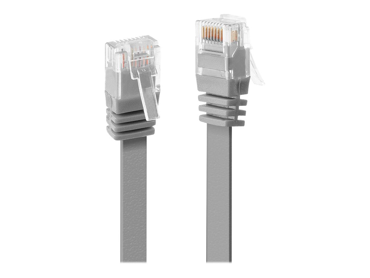 LINDY Cat.6 U/UTP Flachband-Patchkabel grau 2m Verpackung