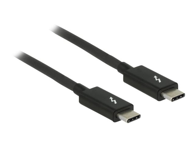 DELOCK Thunderbolt 3 Kabel USB-C Stecker 1,5 m Vorderansicht