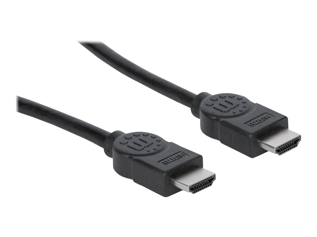 MANHATTAN High Speed HDMI-Kabel ARC 3D 4K30Hz HDMI-Stecker auf HDMI-Stecker geschirmt schwarz 3m