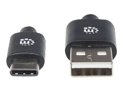 MANHATTAN USB C-Kabel 2.0 schwarz 0,5m Verpackung