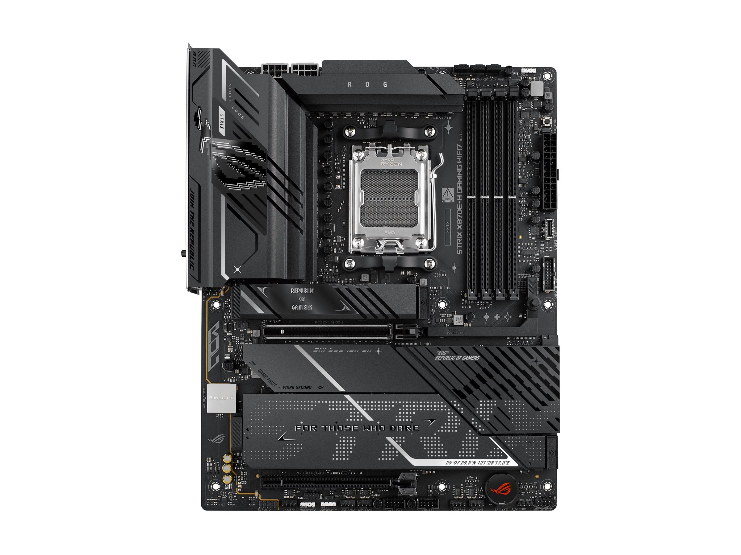 ASUS ROG STRIX X870E-H GAMING WIFI7 Motherboard Vorderansicht
