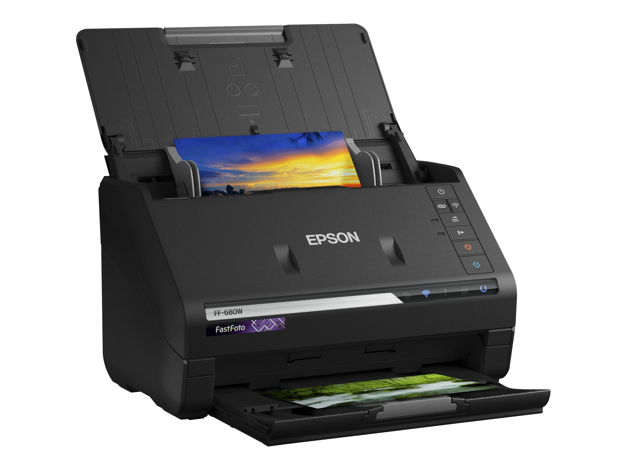 EPSON FastFoto FF-680W Scanner Seitenansicht
