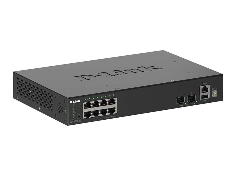 D-LINK DGS-1530-10 Smart Managed Gigabit Stack Switch Vorderansicht